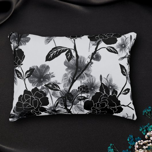 バタフモダンフローラノワール アクセントクッション