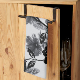 バタフモダンフローラノワール キッチンタオル