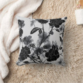 バタフモダンフローラノワール クッション (ブランケット)
