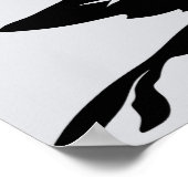 バタフモダンフローラノワール ポスター (角)