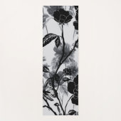 バタフモダンフローラノワール ヨガマット (正面)