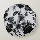 バタフモダンフローラノワール ラウンドクッション (裏面)