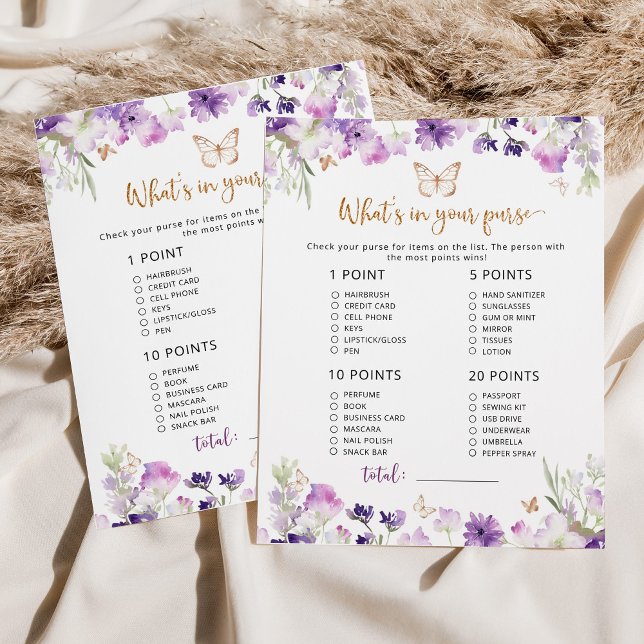 バタフライあなたの財布の赤ちゃんシャワーゲームの中に何がある (クリエイターアップロード済み)