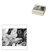 バタフライお洒落チョコゴムスタンプ ラバースタンプ (押印)