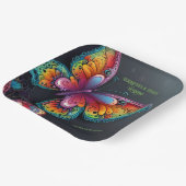 バタフライお洒落ロマンス結婚式招待状 ペーパープレート (傾斜あり)