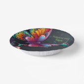 バタフライお洒落ロマンス結婚式招待状 ペーパーボウル (傾斜あり)