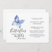 バタフライお祝い生命慰霊祭 招待状 (正面/裏面)