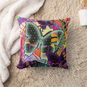 バタフライがいっぱい クッション (ブランケット)