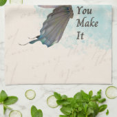 バタフライで作るまで信じなさい キッチンタオル (折り畳み)