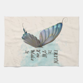 バタフライで作るまで信じなさい キッチンタオル