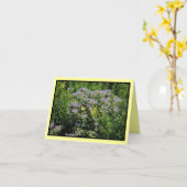 バタフライとモナルダノテカード カード (黄色い花)