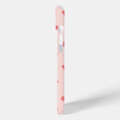 バタフライのスケッチ、コーラルピンク Case-Mate iPhoneケース (裏面 / 左)