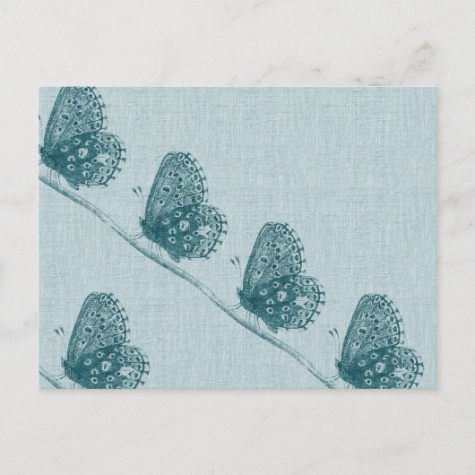 バタフライの列 ポストカード (正面)