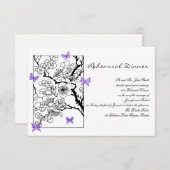 バタフライの夢:バイオレット結婚リハーサル 招待状 (正面/裏面)