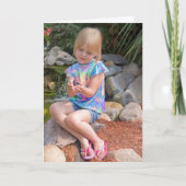 バタフライの女の子 カード (正面)