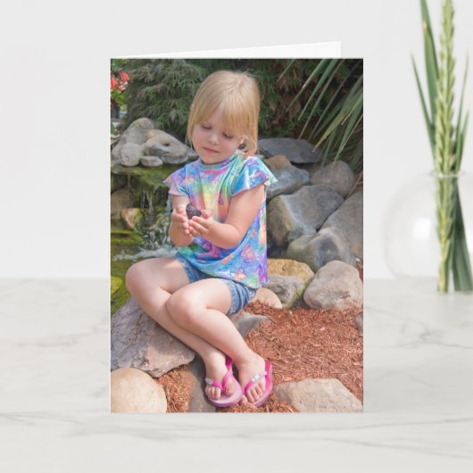 バタフライの女の子 カード (正面)