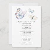 バタフライの導入の発表パーティの招待状 招待状 (正面)