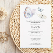 バタフライの導入の発表パーティの招待状 招待状