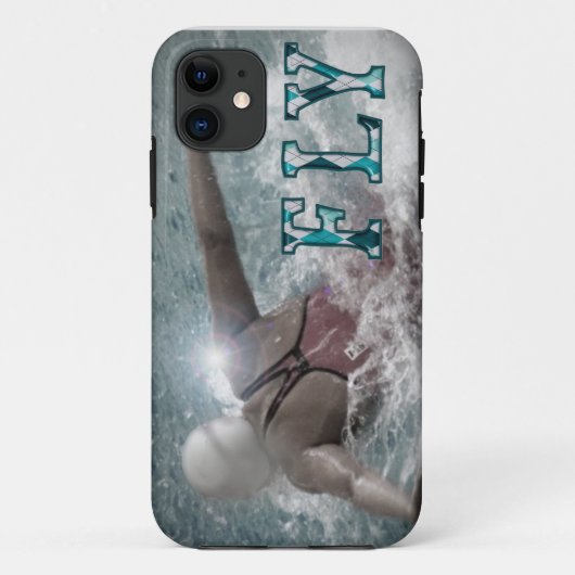 バタフライの水泳のiPhoneの場合 Case-Mate iPhoneケース (裏面)