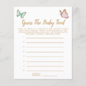 バタフライはベビーの食品シャワーゲームを推測 (正面)