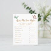 バタフライは価格を推測する右ベビーシャワーゲーム (スタンド正面)