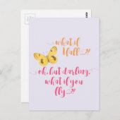 バタフライもし何秋? – はがき感動的 ポストカード (正面/裏面)