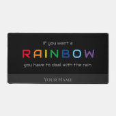 バタフライやる気を起こさせる引用文前向きマインド デスクマット (正面)