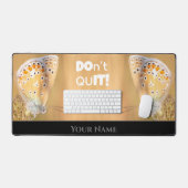 バタフライやる気を起こさせる引用文前向きマインド デスクマット (キーボード&マウス)