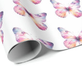 バタフライをテーマにした包装紙 ラッピングペーパー (ロールコーナー)