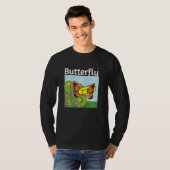 バタフライをバターで塗り、繭から焼く Tシャツ (正面フル)