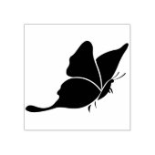 バタフライアゲハチョウプロファイルシルエットアートスタンプ ラバースタンプ (インプリント)