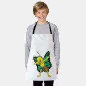 バタフライアットヒップホップダンスダブ エプロン (着用した状態)