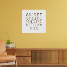 バタフライアルファベット自然子供部屋- ABC