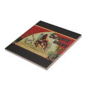 バタフライアンティーク広告ズラベル タイル (側面)