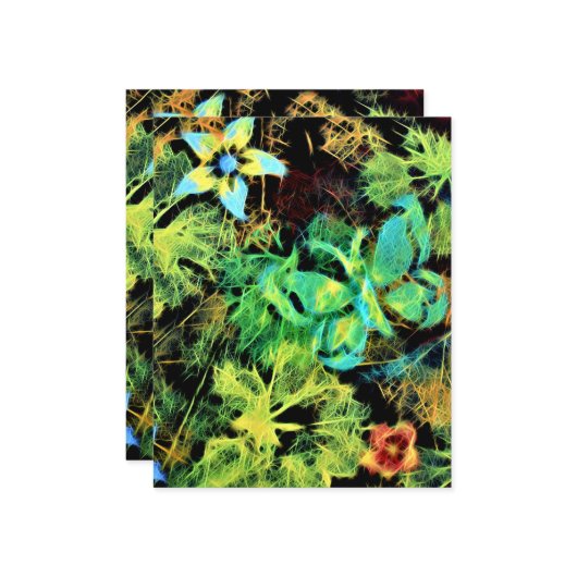 バタフライアンドフラワーロディリアス紙シート (正面/裏面インサイチュ)