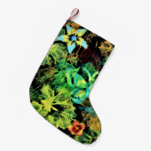 バタフライアンドフラワーロディリウスクリスマスストッキング スモールクリスマスストッキング (正面 (吊り時))