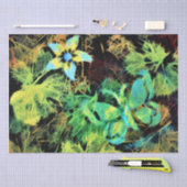 バタフライアンドフラワーロディリウスティッシュペーパー 薄葉紙 (クラフト)