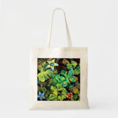バタフライアンドフラワーロディリウス予算トートバッグ トートバッグ (正面)