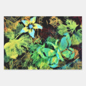 バタフライアンドフラワーロディリウス包装紙 ラッピングペーパーシート (正面3)