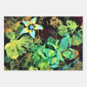 バタフライアンドフラワーロディリウス包装紙 ラッピングペーパーシート (正面2)