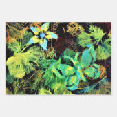 バタフライアンドフラワーロディリウス包装紙 ラッピングペーパーシート (正面)