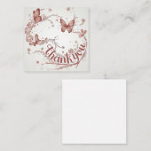 バタフライアートありがとう ノートカード (正面/裏面)