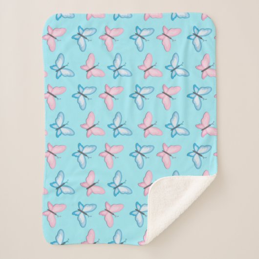 バタフライアートとクラフト シェルパブランケット (正面)