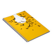 バタフライアートアンエディットヴィンテージ写真（昆虫）オオカバマダラ、モナークお尻 ノートブック (右側)