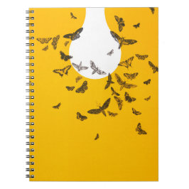 バタフライアートアンエディットヴィンテージ写真（昆虫）オオカバマダラ、モナークお尻 ノートブック