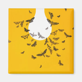 バタフライアートアンエディットヴィンテージ写真（昆虫）オオカバマダラ、モナークお尻 マグネット