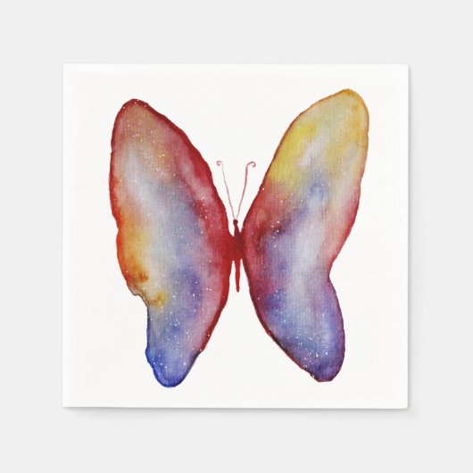 バタフライアートスタンダードカクテルナプキンス スタンダードカクテルナプキン (正面)