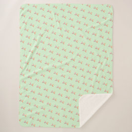 バタフライアートデザインシェルパブランケット シェルパブランケット