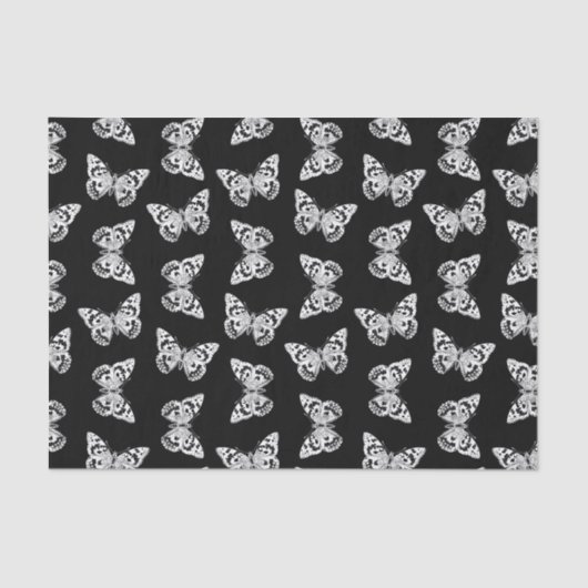 バタフライアートプリントパターンヴィンテージ蝶 薄葉紙 (正面)