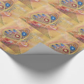バタフライアートラッピング紙 ラッピングペーパー (角)